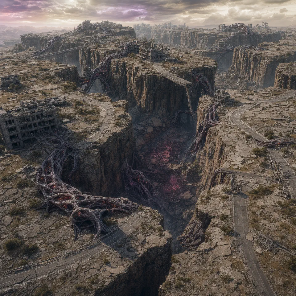 裂隙峡谷环境概念